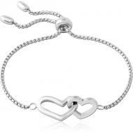 SURGICAL STEEL BRACELET - HEART