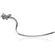 SURGICAL STEEL EYEBROW - LEZARD RIGHT PIERCING