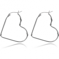 SURGICAL STEEL WIRE HOOP EARRINGS