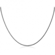 STAINLESS STEEL BALL CHAIN 40CMS WIDTH*2MM