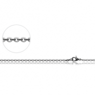 STAINLESS STEEL FLAT CABLE NECK CHAIN 50CMS*1.8MM