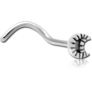 SURGICAL STEEL CURVED NOSE STUD PIERCING