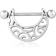 SURGICAL STEEL NIPPLE SHIELD PIERCING