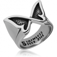 SURGICAL STEEL RING - BUTTERFLY