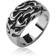 SURGICAL STEEL RING - FLAMES