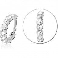 SURGICAL STEEL JEWELLED MULTI PURPOSE CLICKER PIERCING