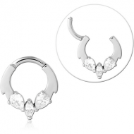 SURGICAL STEEL JEWELLED MULTI PURPOSE CLICKER PIERCING