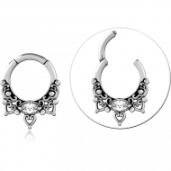 SURGICAL STEEL JEWELLED MULTI PURPOSE CLICKER PIERCING