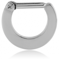 SURGICAL STEEL HINGED SEPTUM CLICKER