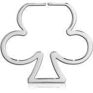 SURGICAL STEEL HOOP EARRINGS FOR TUNNEL - CLUB