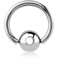 SURGICAL STEEL SLAVE SPINNER BALL WITH BALL CLOSURE RING