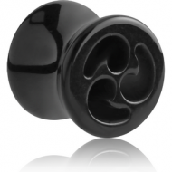 ACRYLIC DOUBLE FLARED SWIRL PLUG