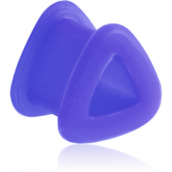 SILICONE DOUBLE FLARED TRIANGULAR TUNNEL PIERCING