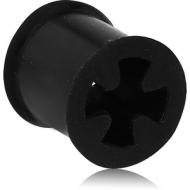 SILICONE DOUBLE FLARED IRON CROSS TUNNEL