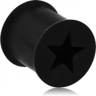 SILICONE DOUBLE FLARED STAR TUNNEL PIERCING