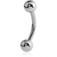 TITANIUM INTERNALLY THREADED CURVED MICRO BARBELL PIERCING