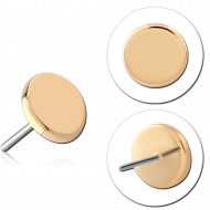 14K GOLD ATTACHMENT TITANIUM THREADLESS PIN PIERCING