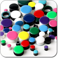 VALUE PACK OF UV ACRYLIC ENAMEL PLUGS PIERCING