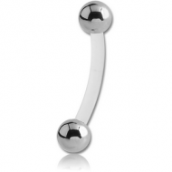 BIOFLEX CURVED BARBELL WITH STEEL BALLS PIERCING