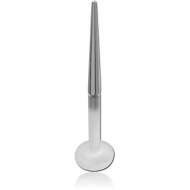 BIOFLEX INTERNAL LABRET WITH SURGICAL STEEL INSERTION PIN PIERCING