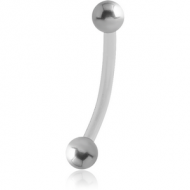 BIOFLEX CURVED MICRO BARBELL WITH STEEL BALLS PIERCING