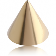ZIRCON GOLD PVD COATED SURGICAL STEEL CONE