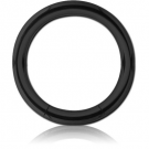BLACK PVD COATED SURGICAL STEEL SMOOTH SEGMENT RING