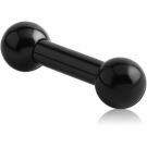 BLACK PVD COATED SURGICAL STEEL BARBELL