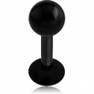 BLACK PVD COATED SURGICAL STEEL LABRET