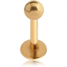 GOLD PVD COATED SURGICAL STEEL MICRO LABRET
