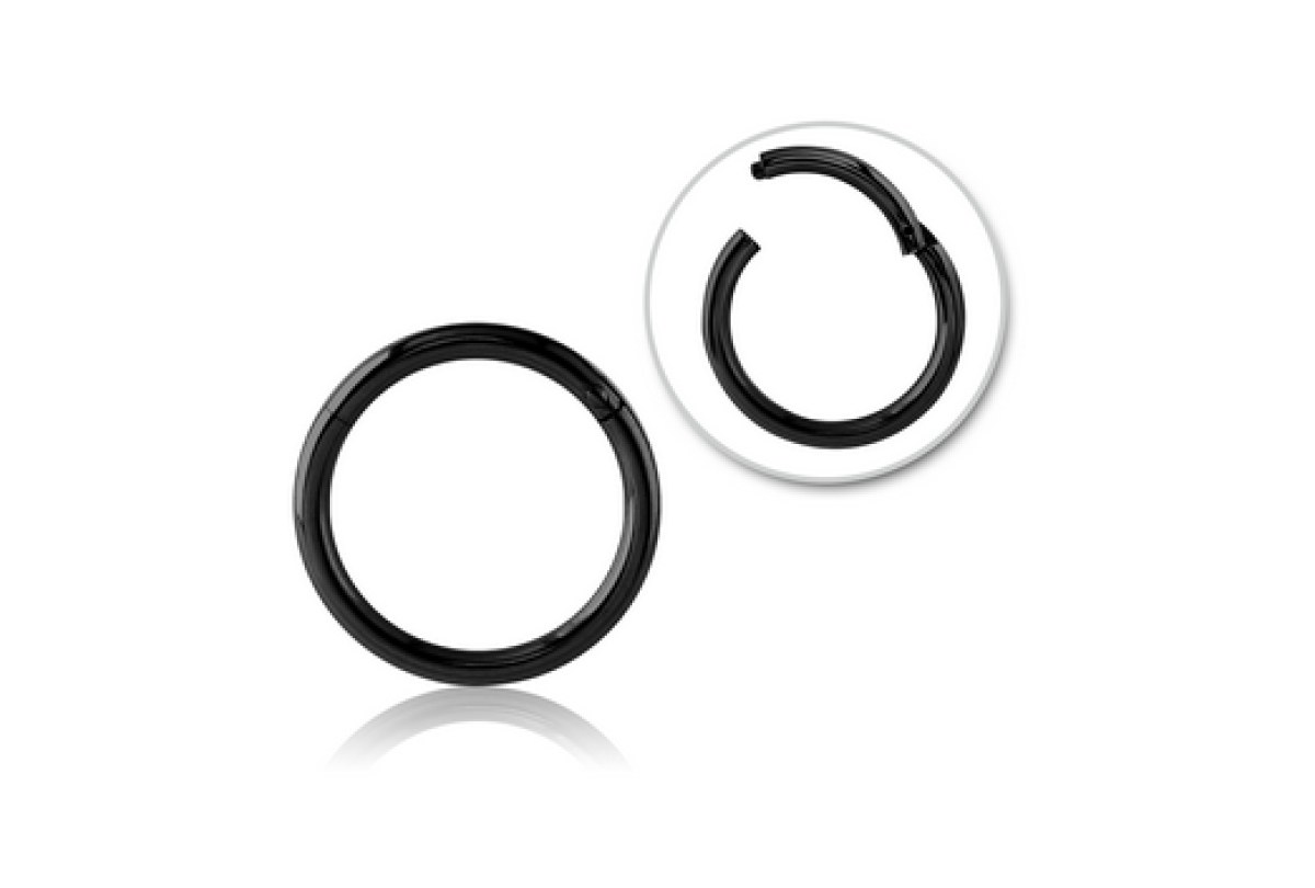 Hinged segment rings and clickers