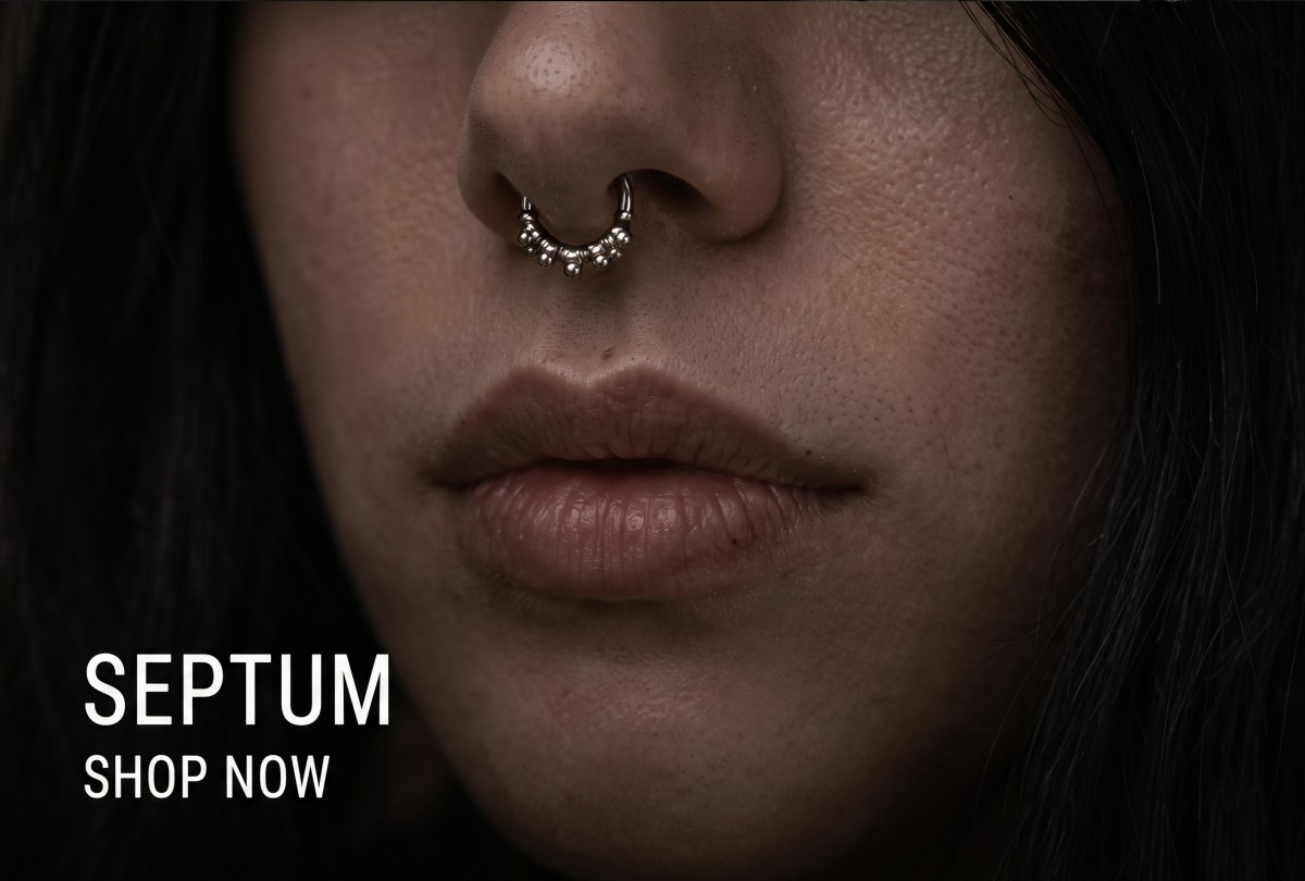 Septum piercing jewellery